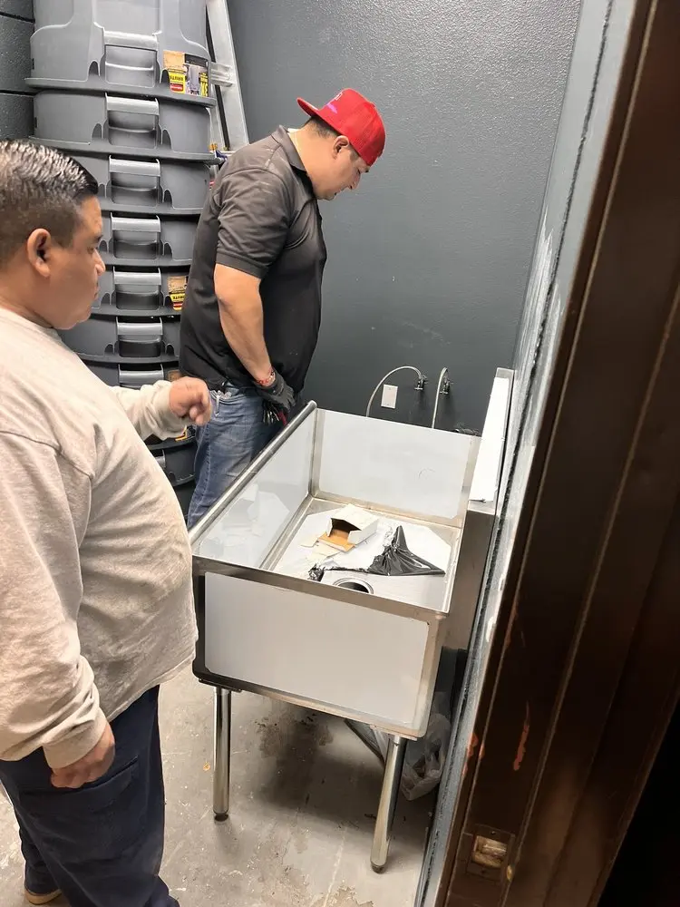 Commercial plumbing and sink installation in Inverness